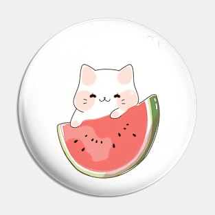 Cute Kawaii Cat - Meow-lon summer fresh Pin