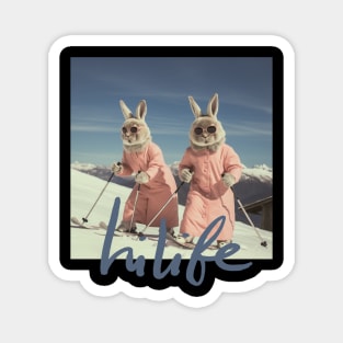 Ski Bunnies Magnet