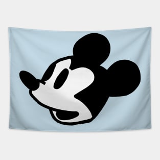 Steamboat Willie Cute Mouse Portrait Tapestry