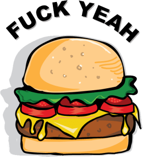 Fuck Yeah Burgers!!! Magnet