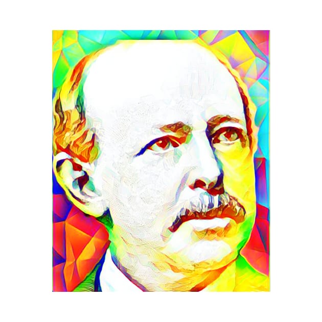 Horatio Alger Colourful Portrait | Horatio Alger Artwork 12 by JustLit