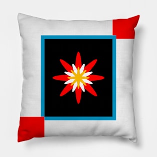 Bold Bloom - Minimalist Abstract Floral Pillow