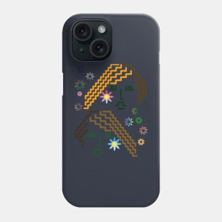 Twin girls with flower Phone Case