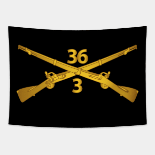 3rd Bn - 36th Infantry Regiment Branch wo Txt Tapestry