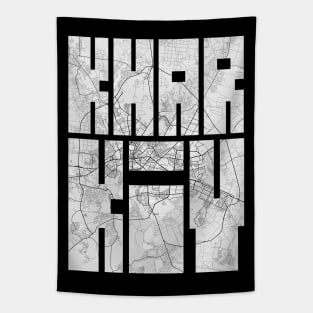 Kharkiv, Ukraine City Map Typography - Light Tapestry