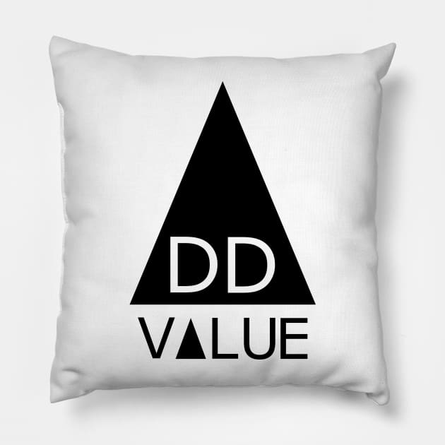 Add Value Typography Motivational Quote Pillow by kerimeart