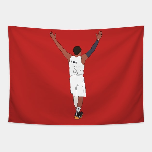 John Wall Embrace The Crowd Tapestry by rattraptees