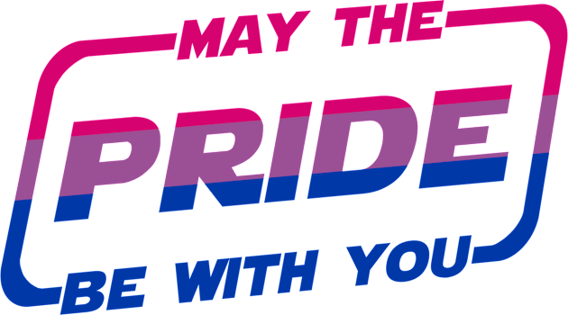 May the Pride Be With You Bisexual Flag Kids T-Shirt by Scar