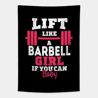 Life like a BARBELL Girl if you can, Baby Tapestry