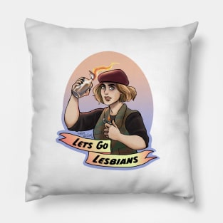 Lets go lesbians Robin Pillow