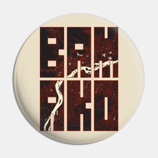 Bamako, Mali City Map Typography - Vector Pin