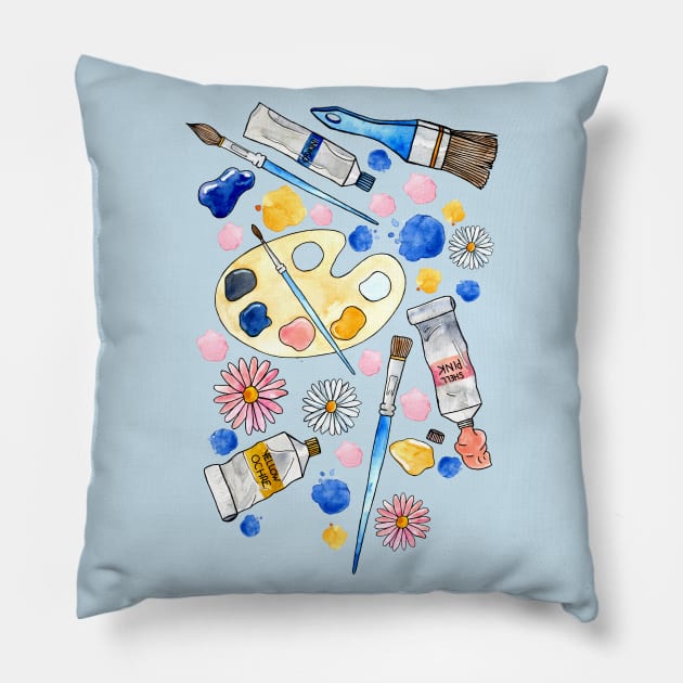 Creative Craft Corner Pillow by tangerinetane