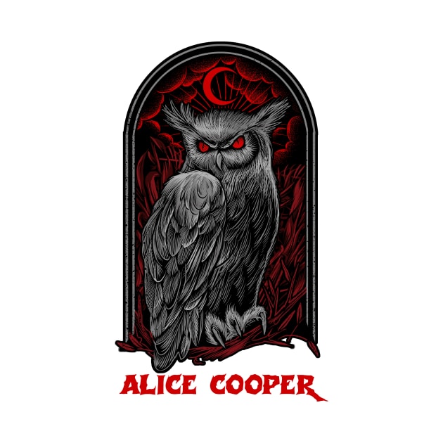 The Moon Owl Alice Cooper by Pantat Kering