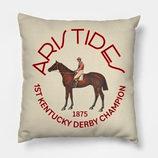 Aristides 1875 1st Kentucky Derby Champion horse racing design Pillow