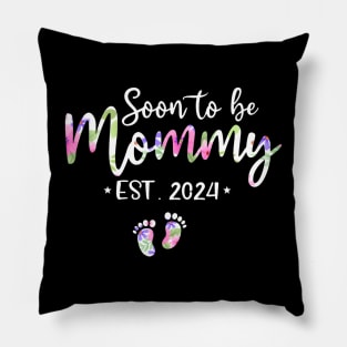 Soon To Be Mommy Mom Est 2024 Expect Baby Pillow