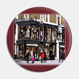 Luxury Shopping London Pin