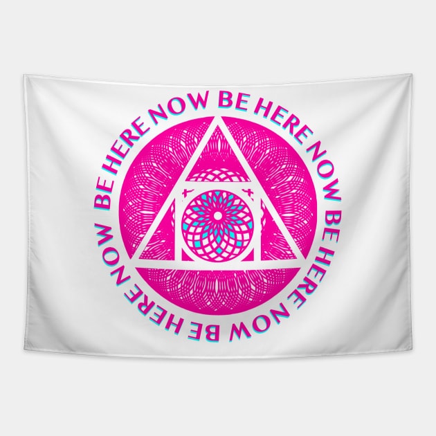 Be Here Now Stone Of Philo Tapestry by Crept Designs