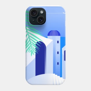 Boho travel art. Santorini, Greece #3 Phone Case