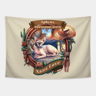 Southwest Sedona Country Cat Nana Love 5ES Tapestry