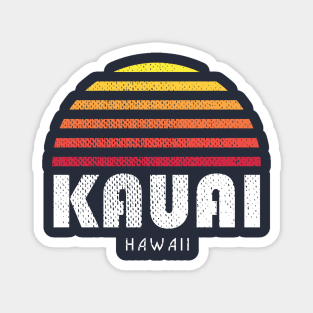 Kauai Hawaii Sunset Vintage Tropical Magnet