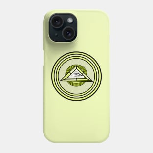 Eye of God Triangle Inside Circles Phone Case