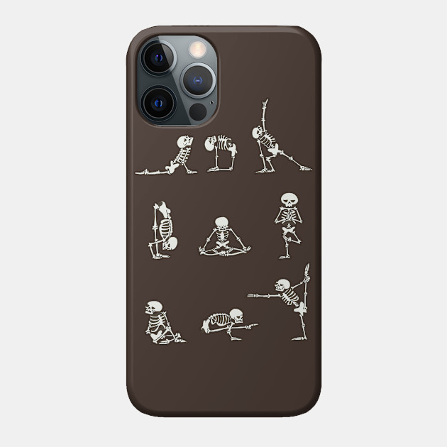 Skeleton Yoga - Skeleton - Phone Case