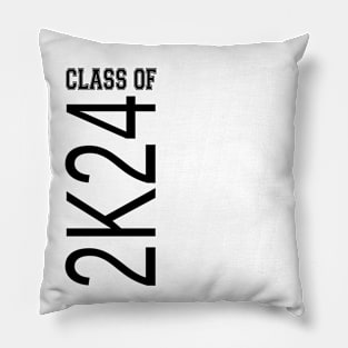 Class Of 2k24. Graduation Or First Day Of School. 2K24 Pillow