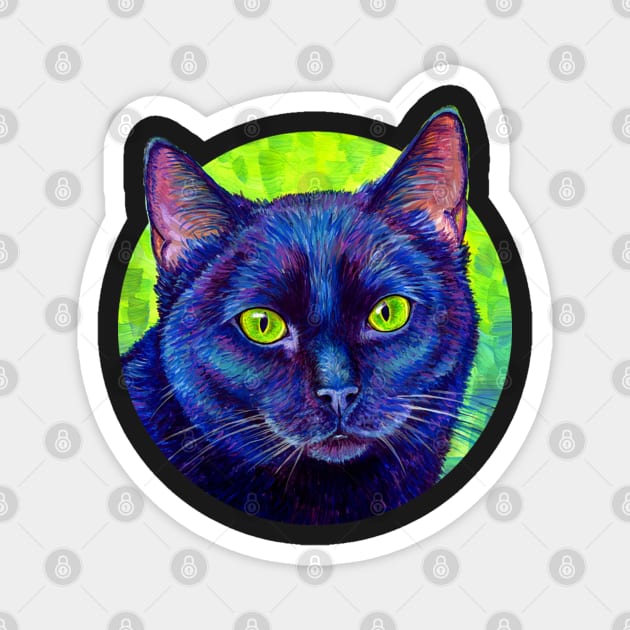 Cat With Green Eyes Magnet by oemsanex