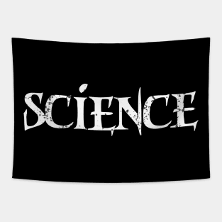 Science lettering white texte Tapestry