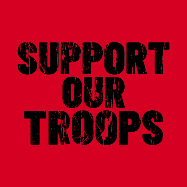 RED SHIRT FRIDAY SUPPORT OUR TROOPS T-SHIRT by Cult Classics