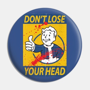 Vault Boy Fallout Blood Poster Pin