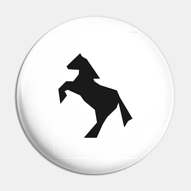 Abstract jumping horse silhouette Pin by SooperYela