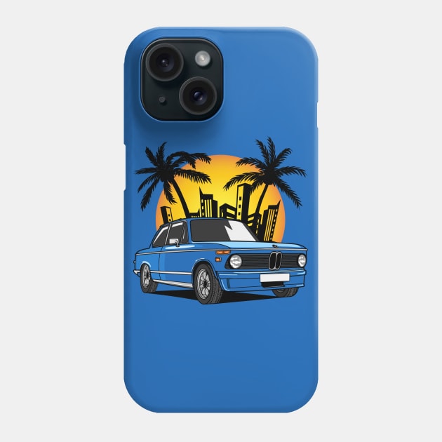 BMW 2002 in City Sunset Phone Case by HSDESIGNS