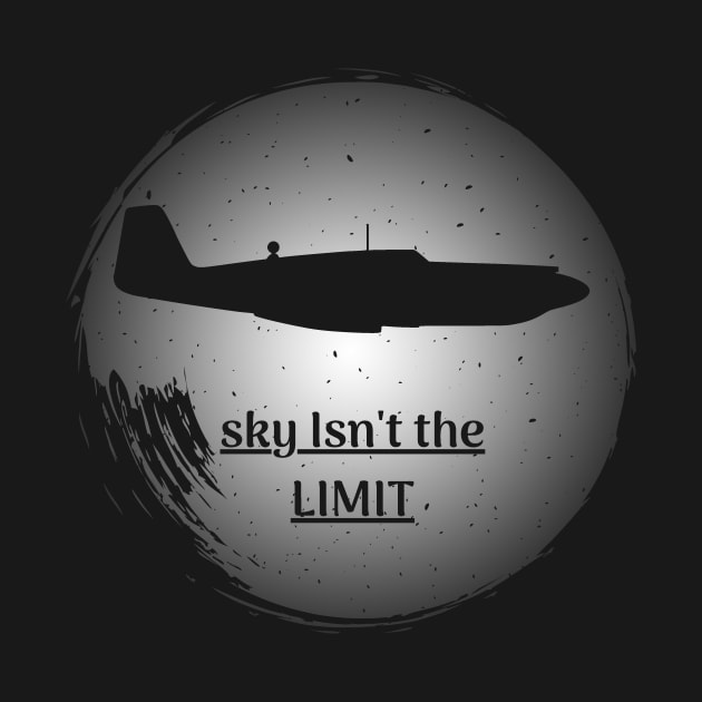 Sky Isn't The Limit Aircraft US Air Force Birthday Gift by GBDesigner