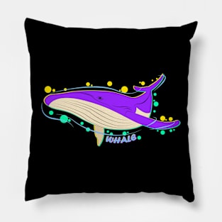 bubbly whale Pillow