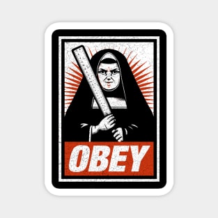 OBEY - Nun - Distressed Magnet
