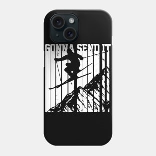 Gonna Send It Vintage Freestyle Skiing Phone Case