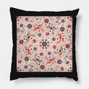 Mexican seamless pattern in beige colors Pillow