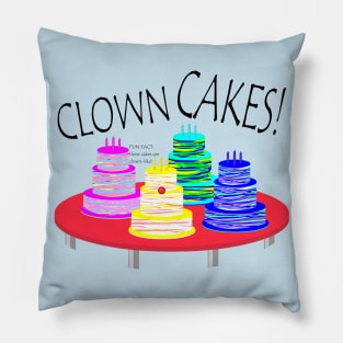 CLOWN CAKES! Pillow