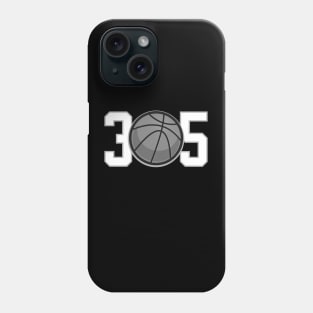 305 Miami Basketball Hoops Phone Case