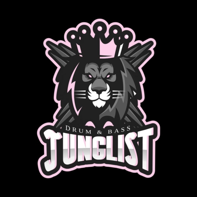 JUNGLIST - Lion Crown logo by DISCOTHREADZ 