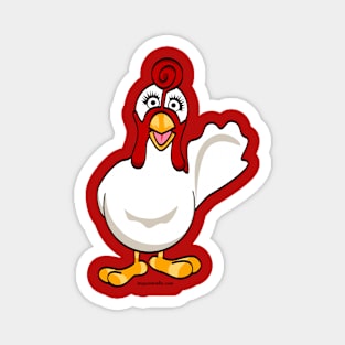 Giblet the STOP Chicken Magnet