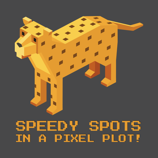 Pixel Cheetah Dash - Speedy Spots in a Pixel Plot by WeAreTheWorld