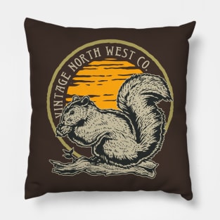 Vintage Squirrel Pillow