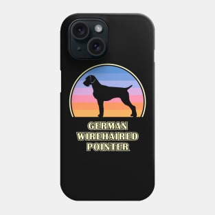 German Wirehaired Pointer Vintage Sunset Dog Phone Case