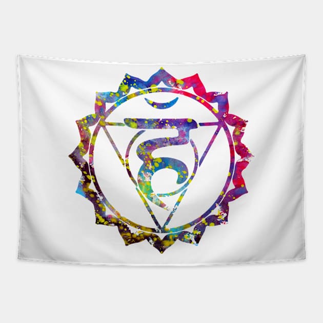 Throat Chakra Tapestry by erzebeth