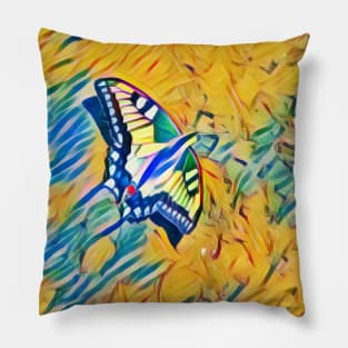 Sand Swallowtail Fantasy Pillow