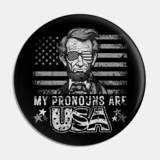 My Pronouns Are USA Pin