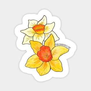 March Birth Flowers - Daffodils Magnet