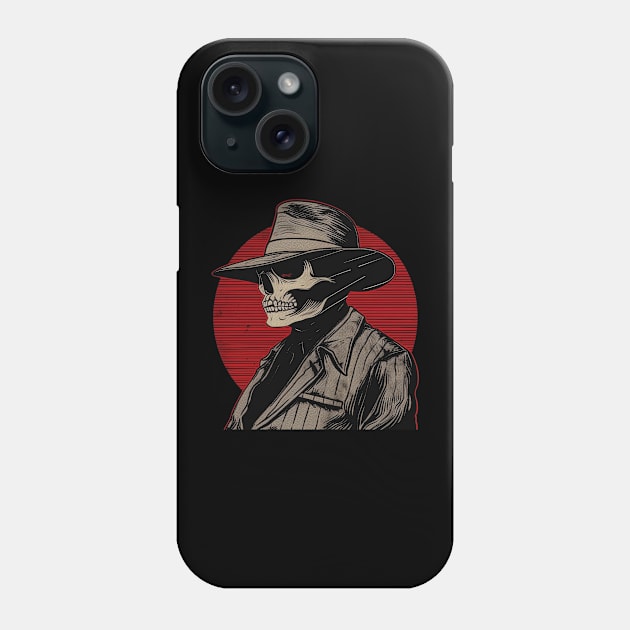 Pachuco Zoot Suit Skull Phone Case by TacoTruckShop